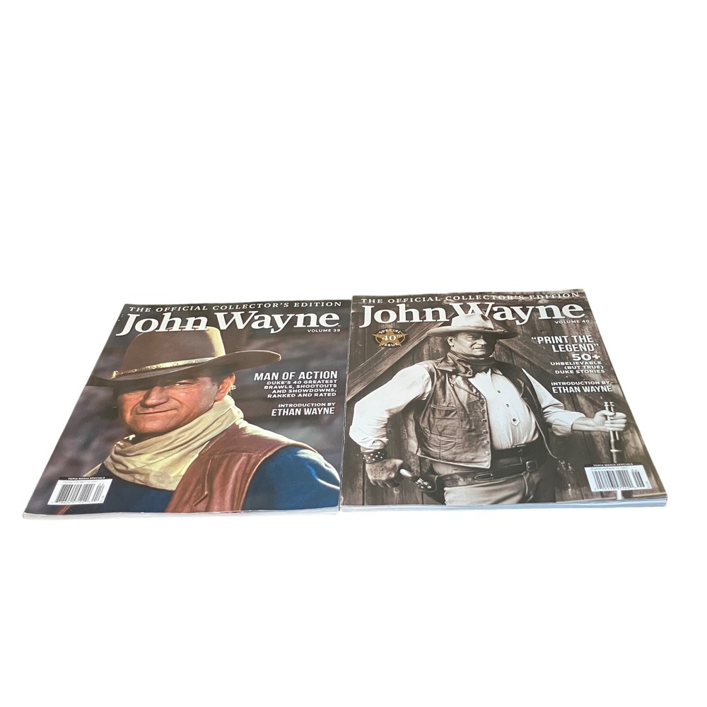 John Wayne The Official Collectors Edition Volume 39,40 Man of Action Magazine